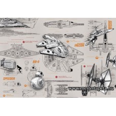 Star Wars űrhajók poszter 8-493